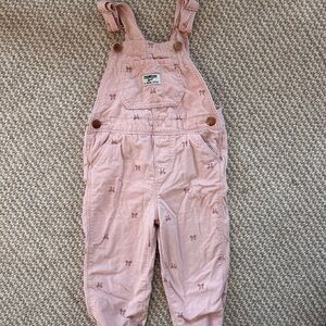 OshKosh B'gosh Pink Corduroy & Light Pink Overalls